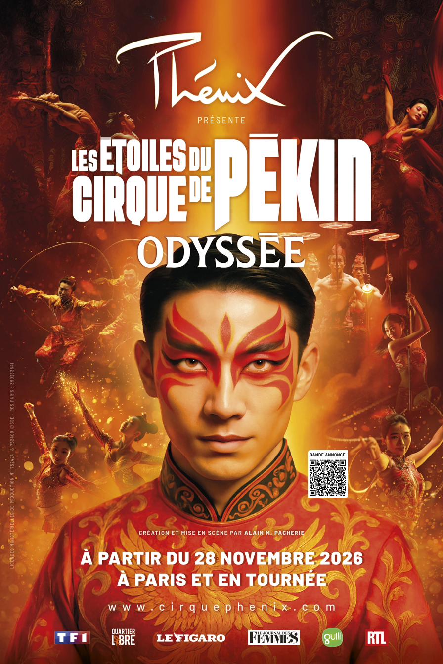 Affiche Odyssée 2026-2027 — les Étoiles du Cirque de Pékin